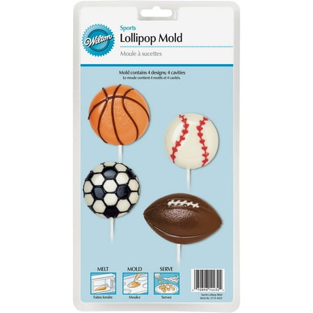 Lollipop Mold-Sports 4 Cavity (4 Designs)