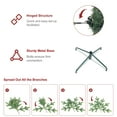 thumbnail image 3 of Bringstar 9FT Flocked Christmas Tree, Premium PVC Branch, Metal Stand, Hinge, Artificial Xmas Tree, 3 of 9