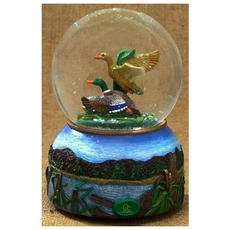 San Francisco Music Box Company - Ducks Unlimited Water Globe - 100 Millimeter Multi-Colored
