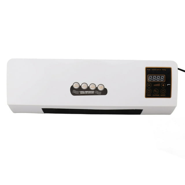 Air Conditioner Fan, Mini Air Conditioning Fan And Wall Mounted Heater Fan, Dual Use Wall Mounted Heating Machine, Remote Control Temperature And Wind Speed