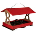 thumbnail image 2 of JCs Wildlife Large Fly Thru Bird Feeder (Cardinal Red and Tan, Feeder Only), 2 of 8