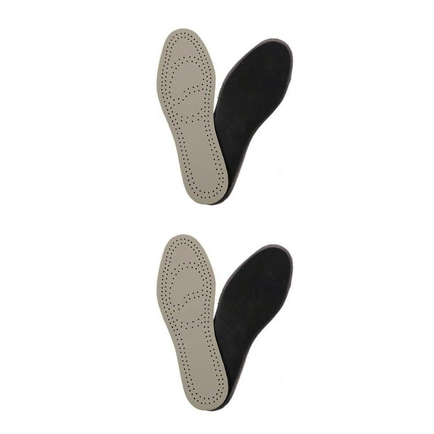 Plantilla Qarigey de cuero para zapatos lavables absorbentes de golpes albaricoque claro 41-42