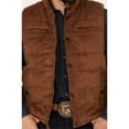 thumbnail image 3 of Cody James Men's Faux Suede Puffer Vest - CJFA22V78-CAMEL Medium, 3 of 4