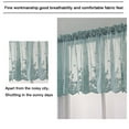 thumbnail image 2 of Bienvenido 1 pieza de cortina de encaje floral con cenefa bordada, cortina de ventana corta semitransparente para cocina, hermosa decoración de ventana de comedor, 2 of 8