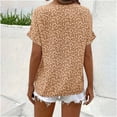 thumbnail image 5 of ATENAR T Shirts for Women Soft Lightweight Shirts for Women Loose Button Tee Yellow 4XL, 5 of 8