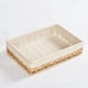 thumbnail image 4 of Cesta de almacenamiento de ratán para el hogar, sala de estar, escritorio, caja de almacenamiento de acabado de cosméticos, cesta de almacenamiento de paja con cuerda de papel, 4 of 5