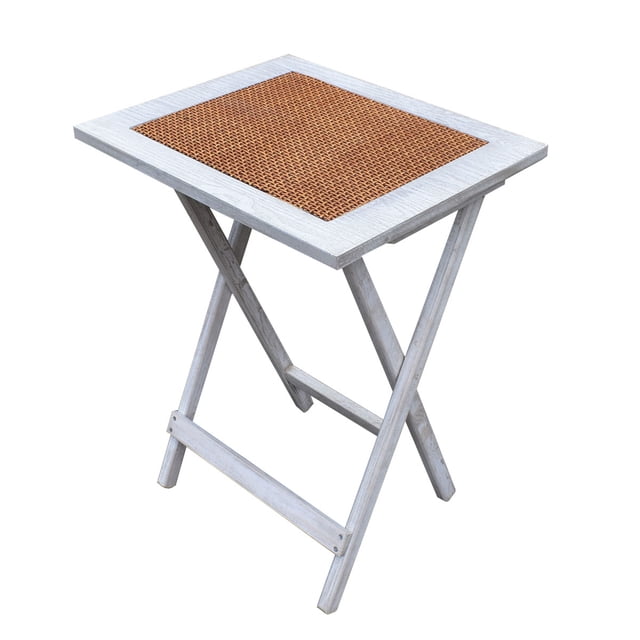 Mesa Plegable de Madera Hogare Natura Blanca