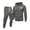 Dark Gray #002, variant on Men's 2 Piece Tracksuit Set Hooded Sweatshirt Drawstring Kangaroo Pocket and Elastic Waist Jogger Pants Comfortable Pullover Casual Outfit for Gym Daily Wear Winter Light Gray #002 M