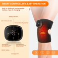 thumbnail image 3 of Biwat Knee Brace with Heat and Vibration, 3 in 1 Heated Knee Brace Shoulder Heating Pads Elbow Brace, Cordless Heat Pad for Knee, to Keep Knee Warmers, 3 of 4