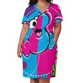 thumbnail image 3 of ¡love los nerds! Vestido suelto con bolsillo vestidos de cóctel vestido de fiesta de lujo para mujer, 3 of 7