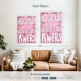 thumbnail image 4 of Elephant Stock Girls Have Super Powers Wall Art - Vertical Canvas Wall Art - Kids Room Wall Decor - Inspirational And Typography Canvas - Pink And White Decor - 30" x 45", 4 of 8