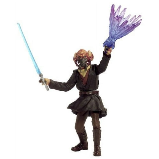 Figura de acción Star Wars Saga Plo Koon de 9,5 cm con efecto de explosión