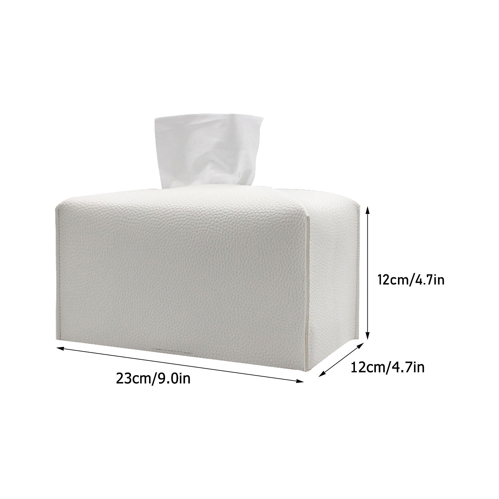 HMOONORY Car Mounted Tissue Box Large Leather Tissue Box Living Room