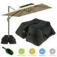 thumbnail image 1 of Base de Parasol de Patio Sac de Poids Base de Parasol Détachable Sacs de Sable Polyester Résistant aux Déchirures Mât de Drapeau Sac de Sable Fixe avec Poignées Support de Parasol Base pour Extérieur Plage Jardin, 1 of 10