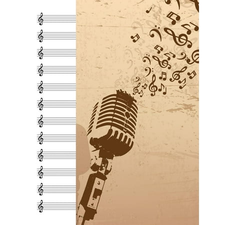 - Blank Music Sheets Notebook: Manuscript Paper Includes 12 Rows of Five Line Musical Staff with a Treble Clef for Use in Writing Music for Flute Violin Trumpet and Other Instruments (Paperback)