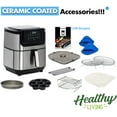thumbnail image 5 of Yedi Evolution Air Fryer, 6.8 Quart, Stainless Steel, Ceramic Cooking Basket, with Deluxe Accessory Kit and Recipe Book, 5 of 6