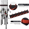 thumbnail image 4 of Soporte para Cañas de Pescar de Pared para 6 Cañas, Soporte Vertical Resistente Que Ahorra Espacio, Fácil de Instalar, Accesorios de Pesca, 4 of 4