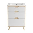 thumbnail image 2 of Brusque 24" Bathroom Vanity in White Oak, 2 of 5