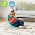 thumbnail image 5 of ECR4Kids Plastic Leaf Scoop Floor Rocker Seat, Classroom Furniture, Seafoam, 6-Piece, 5 of 9