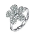 thumbnail image 2 of Fiudx Zirconia Cúbica, Elegante Anillo En Compromiso y Mariposa, Románticos En Compromiso, Collar En Aniversario Conmovedor, Idea de Regallo de Amor, Ocasiones En Mujeres y Niñas, Expresiones En Bril, 2 of 6