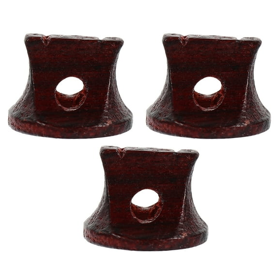 HOMEMAXS 3pcs Red Sandalwood Erhu Bridges Musical Instrument Accessories (Brown)