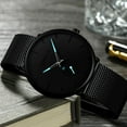 thumbnail image 3 of CRRJU Mens Watches Fashion Ultra Thin Quartz Casual Mesh Waterproof Stylish Watches Relogio Masculino, 3 of 6