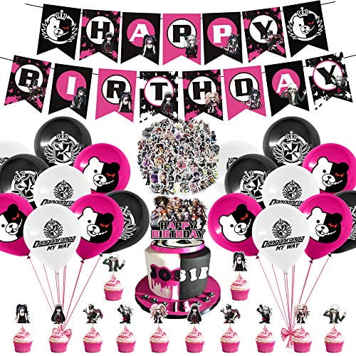 141 pcs danganronpa party decorations set anime theme birthday supplies danganronpa stickers for danganronpa anime party supplies decor walmart com