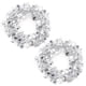 thumbnail image 1 of Paquete de 2 guirnaldas de oropel de estrella de Navidad, guirnaldas de alambre de estrella, decoración de fiesta de árbol de Navidad, adorno festivo de 25 pies x 2 (plata) Adepaton CJWUS-2699, 1 of 7
