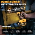 thumbnail image 2 of Llave de impacto inalámbrica Vniissok 1/2 pulgada 20 V para batería Dewalt, 2 of 6