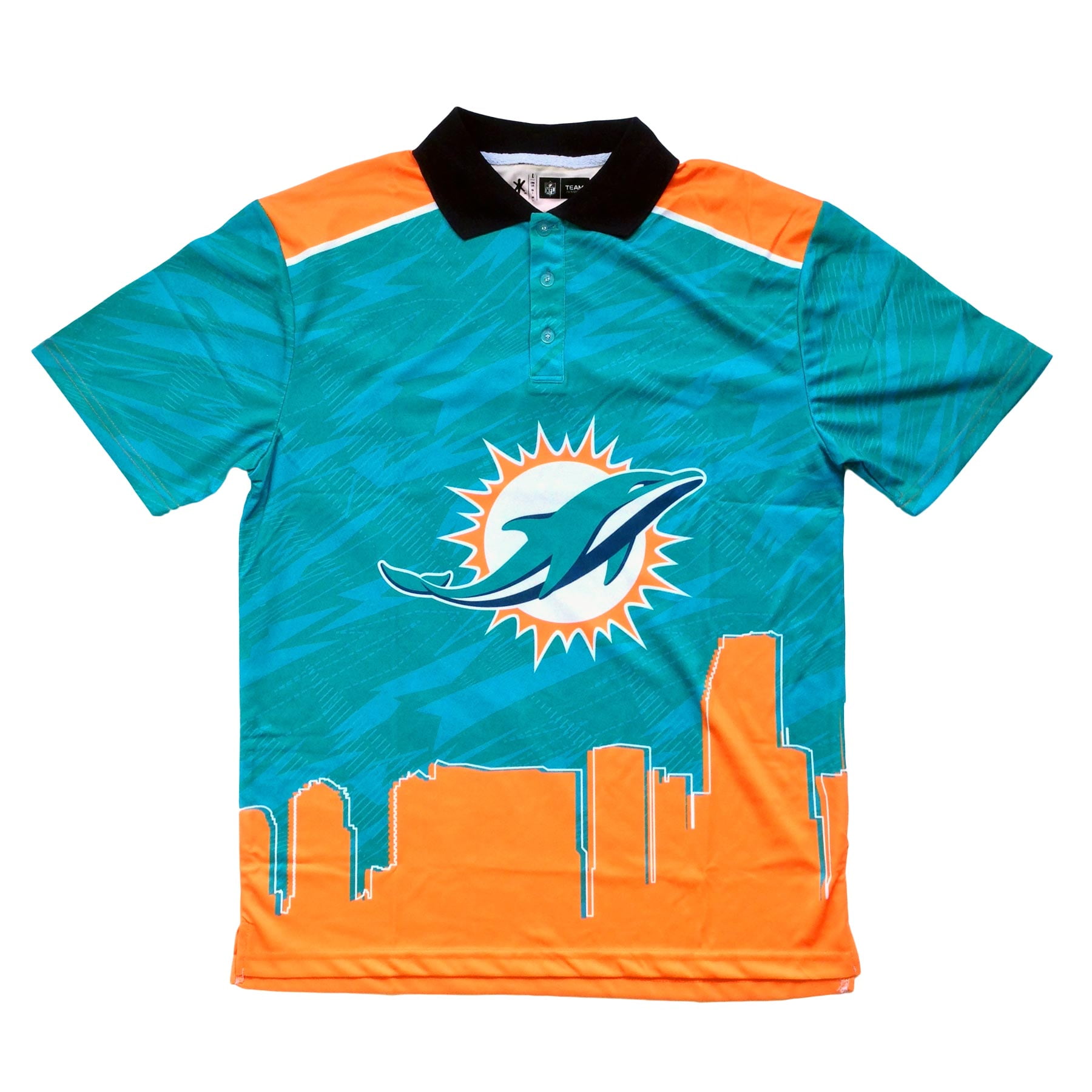 miami dolphins collared shirt