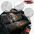thumbnail image 6 of Uorisanigo UTV Seat Cover Universal Mule Seat Cushion Cover Fit for 3010 Diesel 4x4 2003-2008, Elastic Polyester Fabric Bench Seats Covers Full Protection(Camo American Flag Wolf Hunter), 6 of 7