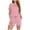 Black,Navy,Light Blue,Pink,Gray,Green, variant on Goodtrade8 Pajama Sets 2 Piece Loungewear Solid Color Petite Casual V-Neck Short Sleeve Women Pajamas
