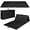 Black, variant on RONG-3  Gymnastics Mat,  Thick Folding Tumbling Mat with Carrying Handles, Foldable Gym Mat with Hook and Loop Fastener, Cheer Mats for Kids Adults Home Exercise Aerobics Fitness，Blue/Pink