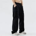 thumbnail image 3 of Dpytoraw Men's Casual Baggy Cargo Pants Casual Streetwear Wide Leg Trousers, 3 of 5