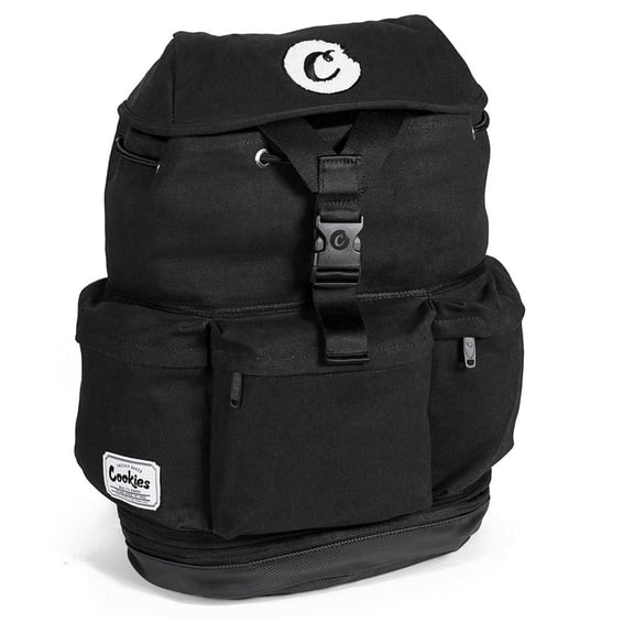 Smell Proof Utility Rucksack Backpack Canvas Travel Storage Bag Black