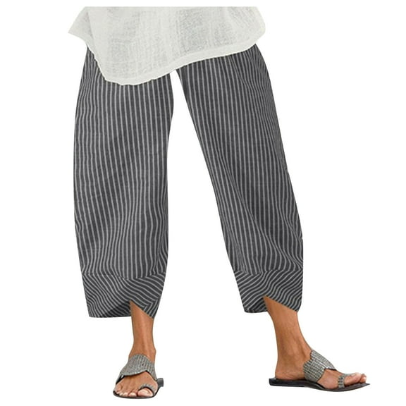 Sngxgn Pants for Women High Waisted Pants Drawstring Elastic Casual Pants Work(Black,XL)