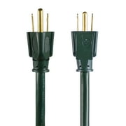 Hyper Tough 100FT 16AWG 3 Prong Green Outdoor Extension Cord, Single Outlet, 125V 10A
