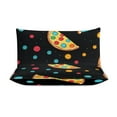thumbnail image 4 of Fun Pizza Bedding Sets Twin Duvet Cover 3 Piece Cute Bed Set for Boys Girls Kid, 4 of 6