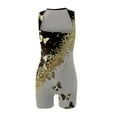 thumbnail image 3 of clear 50% off Usmixi Jumpsuits for Women Lightweight Slim Fit Stretch Ladies Fashion Workout Sports Tank Jumpsuits Overalls Summer Formal Butterfly Print Square Neck Sleeveless Short Rompers Gold m, 3 of 3