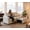 Biege, variant on 73" Queen Sleeper Sofa Bed, Black Corduroy Pull Out Couch,3-in-1 Convertible with Table, USB & Storage, for Living Room, Apartment, Balcony, RV