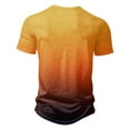 thumbnail image 2 of WREESH Men's Henley Shirts Printing Button Detail On a Short Sleeve Top a Cool Wave Gradient for a Refreshing Look Multicolor, 2 of 5