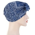 thumbnail image 4 of Elegante gorro indio con puntera musulmana adornado con flores de anacardo y lazo, diseño decorativo, 4 of 6
