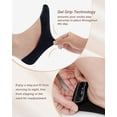 thumbnail image 3 of 4-6 Pairs No Show Socks Womens Ultra Low Cut Non-Slip Liner Socks for Flats Boat, 3 of 6