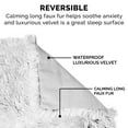 thumbnail image 6 of FurHaven Pet Products Long Faux Fur & Velvet Water-Repellent Pet Blanket for Dogs & Cats - Mist Gray, Large, 6 of 12