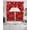 Red Pink, variant on Valentine's Cardinal Swag Curtains for Living Room/Bedroom Windows, Red Love Heart Birds Branch Kitchen Curtains and Valances Set 36 Inch Length, Light Filtering Swags Valance Curtain Panels