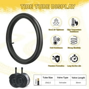 Zukka 2-Pack 20x2.2 Inch Mountain Bike Tires with 2 Inner Tubes - Foldable, Puncture Resistant, MTB Tire Set for E-Bike Off-Road Biking
