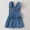 hwj# Light Blue526, variant on Huowey Summer Girls Baby Denim Dresses Solid Color Vintage Pleated Adjustable Strap Front Pocket Square Collar Overall Dress Fashionable Cozy Backless Suspender Dress,Blue,2-3 Years