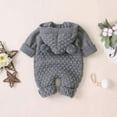 thumbnail image 4 of Douhoow Newborn Baby Boy Girl Knit Romper Hooded Sweater Jumpsuit Winter Warm Clothes, 4 of 5