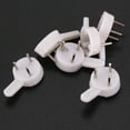thumbnail image 3 of 20 pcs plastic heavy wall picture frame hooks hangers 3-pin small white, 3 of 5