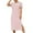 Red, variant on Women's Summer Casual Striped Long Dress Round Neck Slim Stretchy Side Split Comfy T Shirt Maxi Dress with Pockets